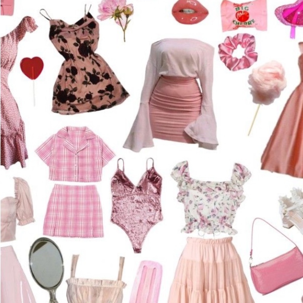 Pink aesthetic mystery style box